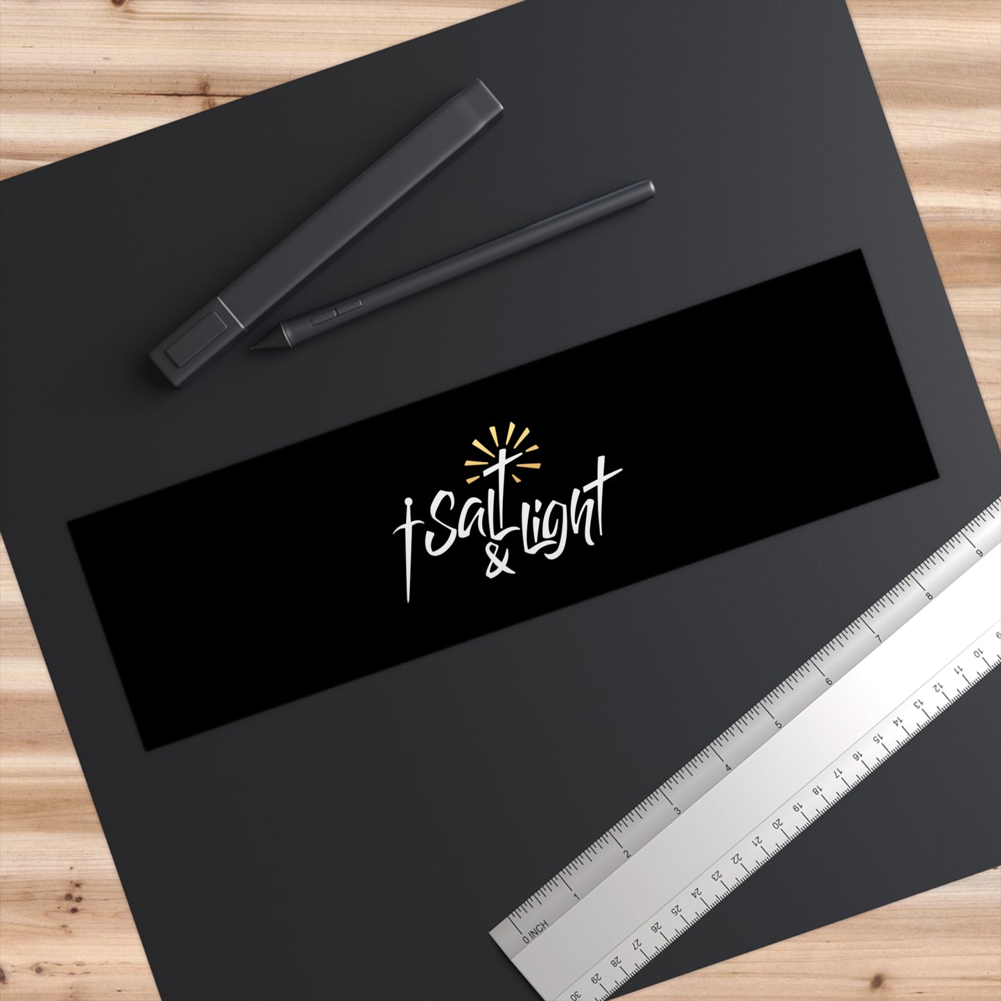 Faith & Light Bumper Sticker — Inspirational Christian Vinyl Decal