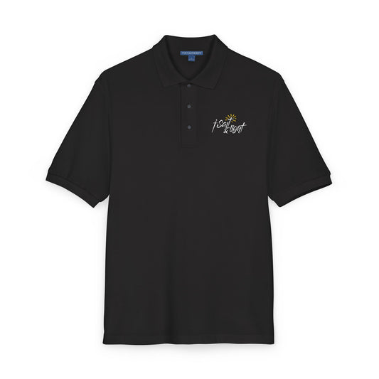 Embroidered Daisy Golf Polo Shirt