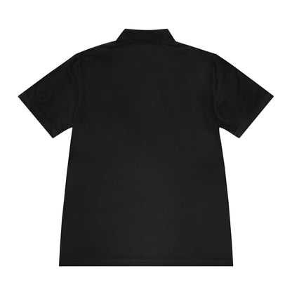 Men's Sport Polo Shirt - Small Sun & Wave Embroidered Performance Polo