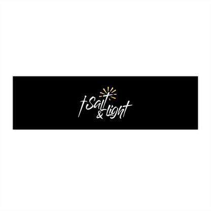 Faith & Light Bumper Sticker — Inspirational Christian Vinyl Decal