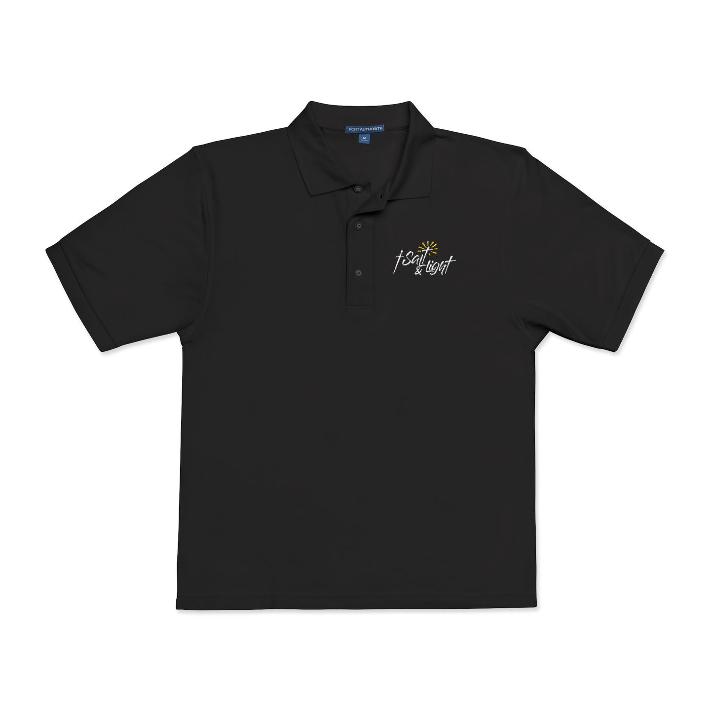 Embroidered Daisy Golf Polo Shirt